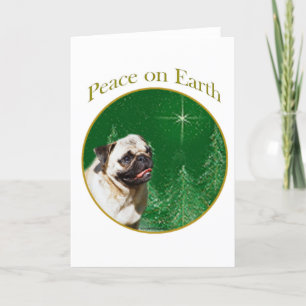 Pug Peace Holiday Card