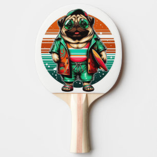 Pug Pet Ping Pong Paddle