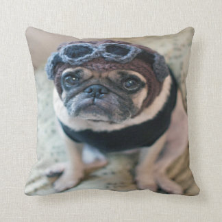 Pug Pilot Cushion