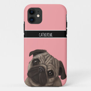Pug Pink iPhone 11 Case