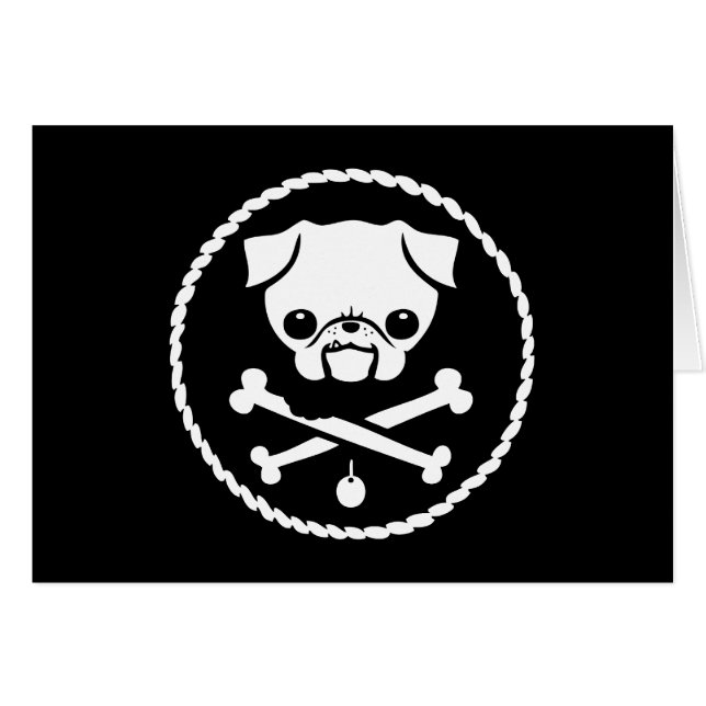 Pug Pirate (Front Horizontal)