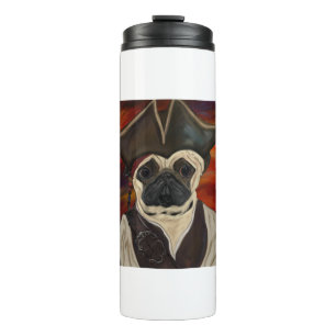 Pug Pirate Thermal Tumbler