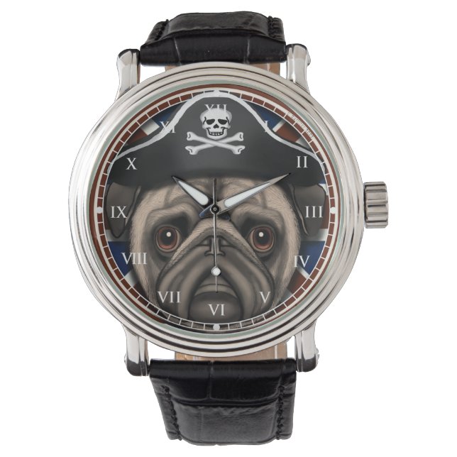 Pug Pirate watch (Front)