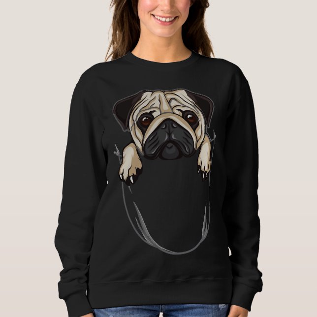 Pug Pocket Classic T-Shirt 48 Sweatshirt (Front)