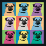Pug Pop-Art Poster<br><div class="desc">Pug Pop-Art Poster</div>