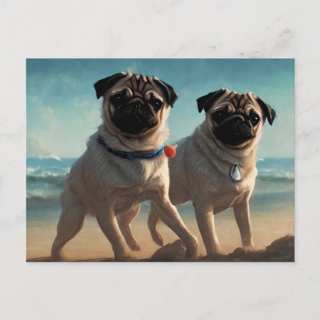 Pug Postcard (Front)