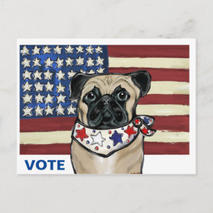 PUG POSTCARD