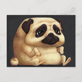 pug postcard