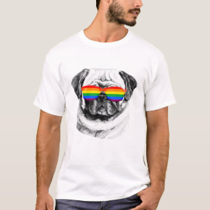 Pug Pride Sunglasses T-Shirt
