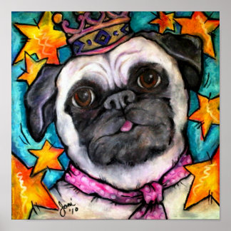 Pug Prince Poster