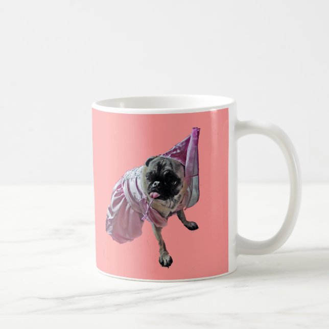 Pug Princess Coffee Mug (Right)