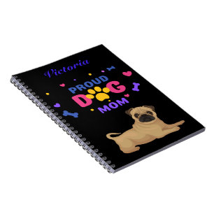 Pug Proud Dog Mum Notebook