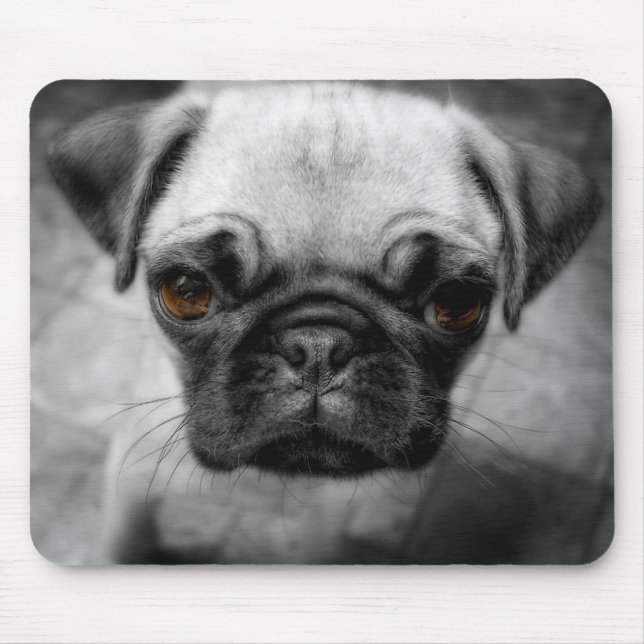 Pug Pup Mouse Pad (Front)