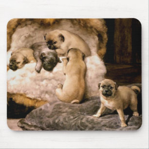 Pug Puppies Mousepad