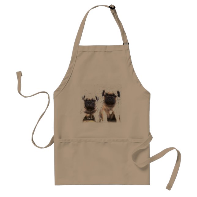 Pug puppy apron (Front)