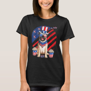 Pug Puppy Dog 4 Th Of July Patriotic American Usa T-Shirt