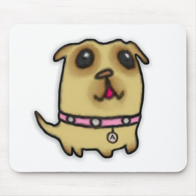 Pug Puppy Mousepad (Front)