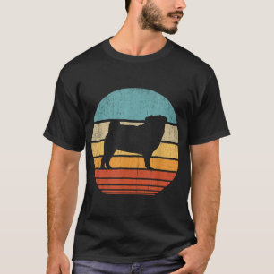 Pug Retro Vintage 60s 70s Sunset Dog Lovers Men Wo T-Shirt