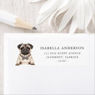 Pug Return Address Label