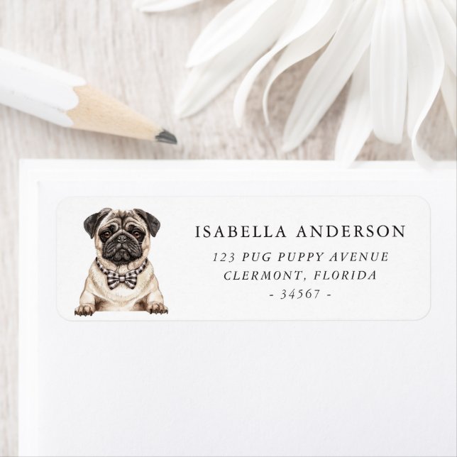 Pug Return Address Label (Insitu)