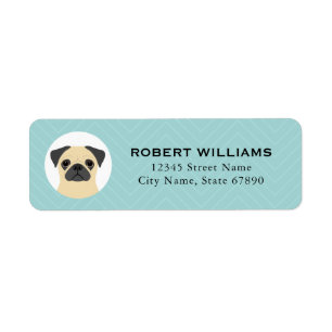 Pug Return Address Labels