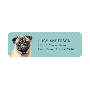 Pug Return Address Labels
