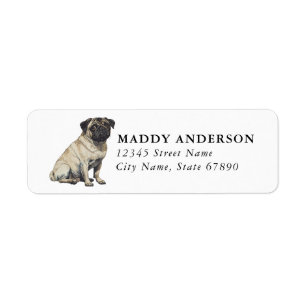 Pug Return Address Labels