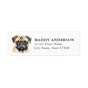 Pug Return Address Labels