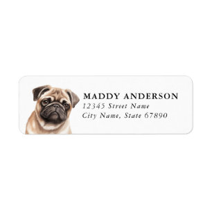 Pug Return Address Labels
