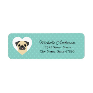 Pug Return Address Labels