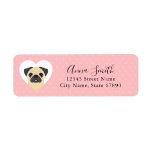 Pug Return Address Labels