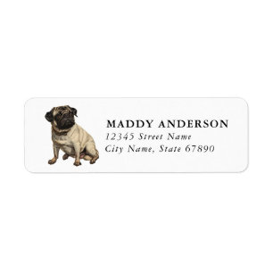 Pug Return Address Labels
