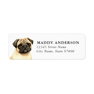 Pug Return Address Labels