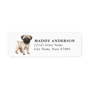 Pug Return Address Labels