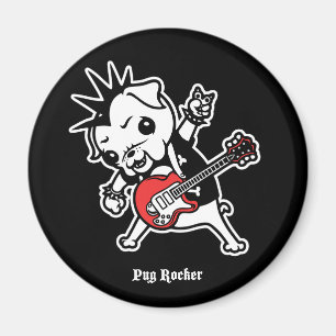 Pug Rocker Magnet