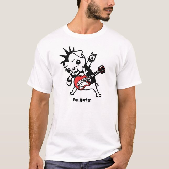 Pug Rocker T-Shirt (Front)