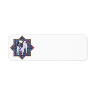 Pug Sailor Return Address Label