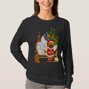 Pug Santa Christmas Sleigh T-Shirt