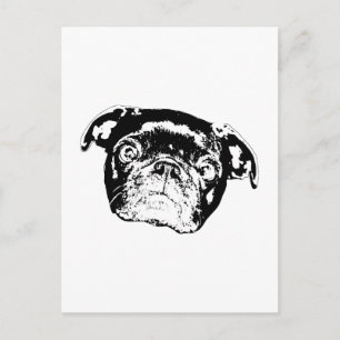 Pug Season Post Postcard
