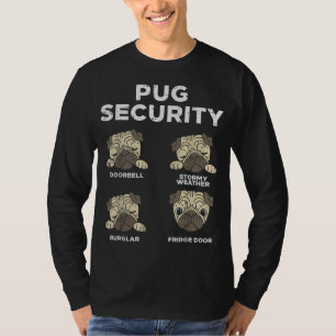 Pug Security Funny Animal Pet Dog Lover Owner Men T-Shirt