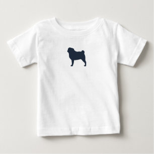 Pug Silhouette Baby T-Shirt