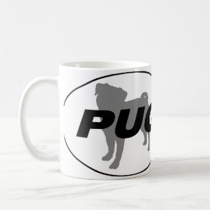 Pug Silhouette Mug