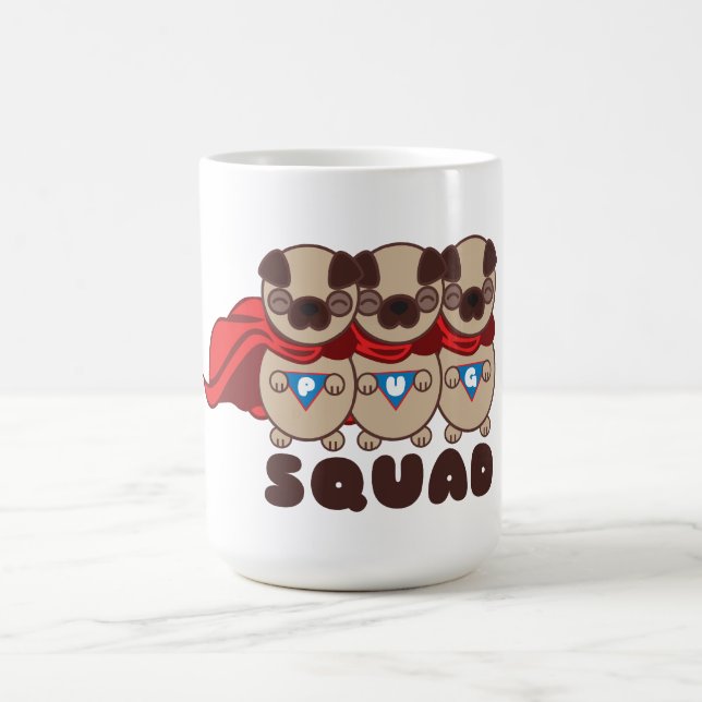 Pug Squad Pugs To The Rescue Coffee Tea Mug (Center)