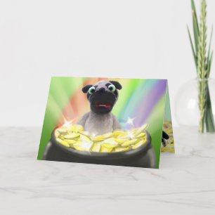 Pug St. Patrick's Day Card