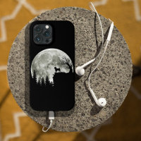 Pug Stand On Mountain Spooky Halloween Moon