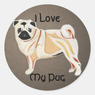 Pug Stickers