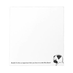 Pug Stink Eye Notepad
