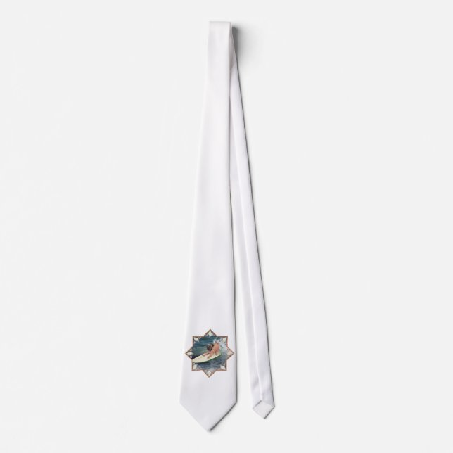 Pug Surfer Dude Tie (Front)