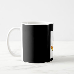 Pug Surfing Surfboard Pug Wearing Glasses Coffee Mug