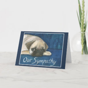 Pug Sympathy Card